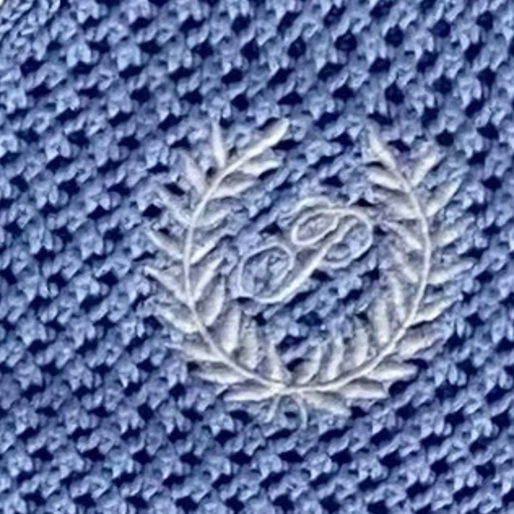 PINK Victoria's Secret Sweater Vest Blue w/ Logo Patch Knit Nwt - Picture 3 of 3